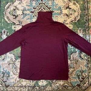 Club Room Burgundy Turtleneck Long Sleeve Top Men’s XL